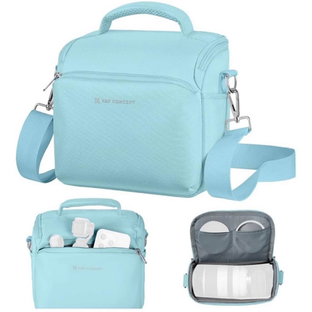 Blue camera bag